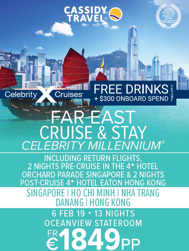 2018 Celebrity Cruises Cassidy Travel Cruises cassidytravel.ie
