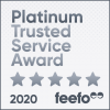 Winner of Platinum Trusted Service Award 2020 for consistently great feedback