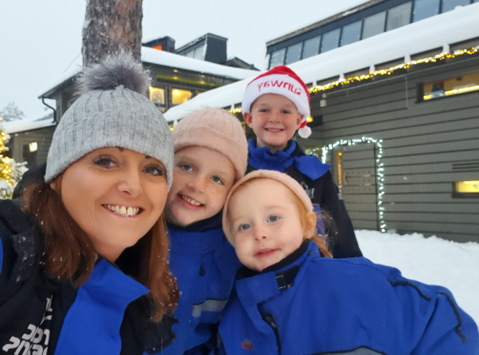 all the family at lapland